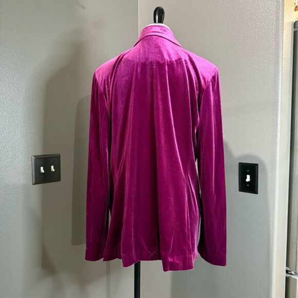 Nine West Pink Blazer with Plush Texture - Picture 5 of 10